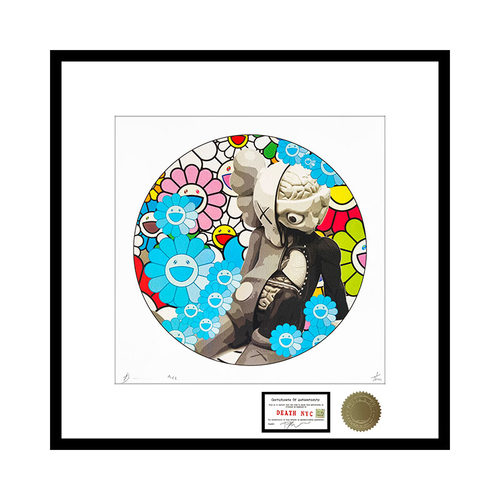 DeathNYC限量亲签版画kaws