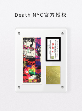Death NYC美金限量版画女孩喷漆罐装饰画客厅卧室桌面摆件摆台
