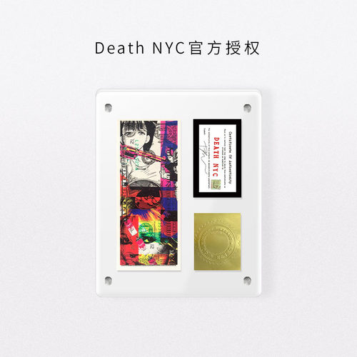 Death NYC美金限量版画女孩喷漆罐装饰画客厅卧室桌面摆件摆台