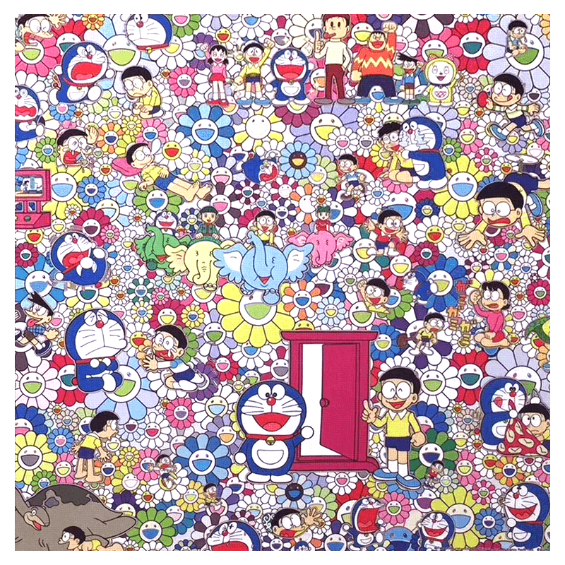 村上隆正品展览限定棉布挂画