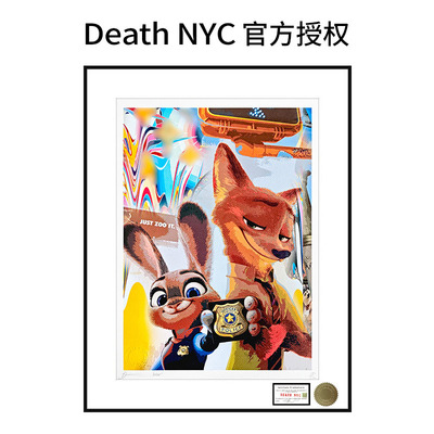 疯狂动物城朱迪尼克装饰画