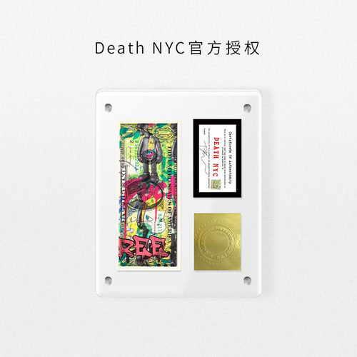 Death NYC限量美金版画芝麻街kaws装饰画奈良美智桌面玄关摆件