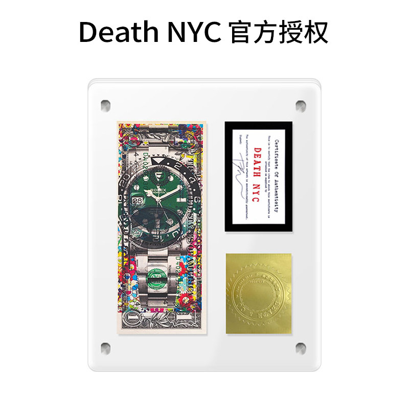 DeathNYC亲签美金版画劳力士