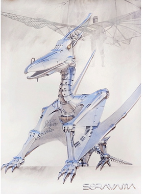 空山基2G个展限定翼龙海报