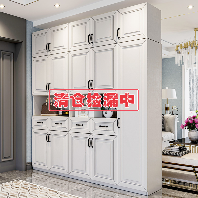 鞋柜家用门口大容量玄关柜定制简约新款2020鞋柜一体