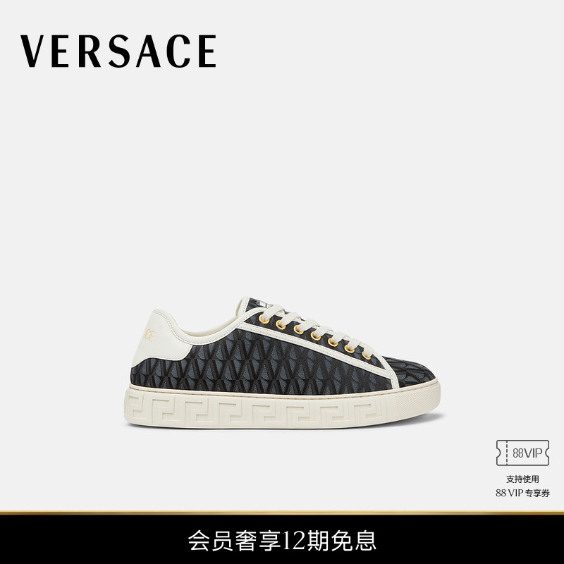 【12期免息】VERSACE/范思哲 女士V Allover Greca运动鞋