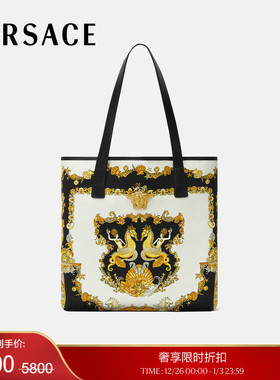 【季末优惠】VERSACE/范思哲 Coral Theatre La Medusa帆布托特包