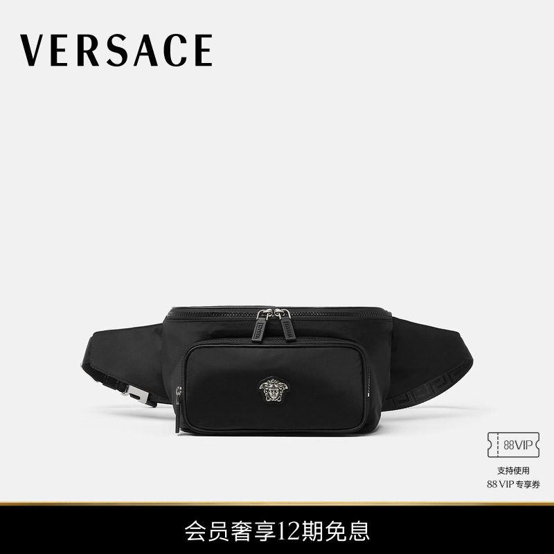 【送礼】VERSACE/范思哲 男士La Medusa锦纶腰包,箱包皮具/热销女包/男包,男士包袋,淘宝优惠券,粉丝福利购,淘宝优惠卷