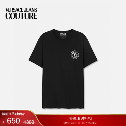 【季末优惠】VERSACE JEANS COUTURE V-Emblem 男士T恤