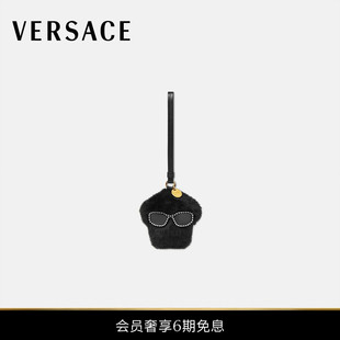 范思哲 VERSACE 男女同款 Medusa 钥匙链吊饰 Fluffy 送礼