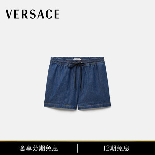 【早秋新品】VERSACE/范思哲 女士牛仔短裤
