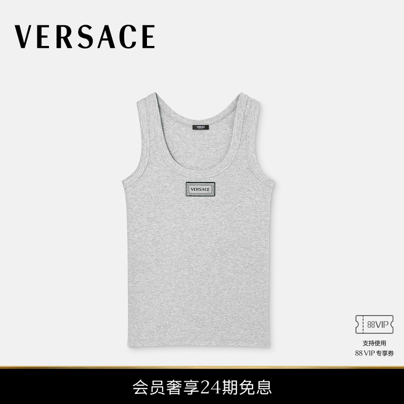 【新品】VERSACE/范思哲 女士罗纹弹力棉质坦克背心
