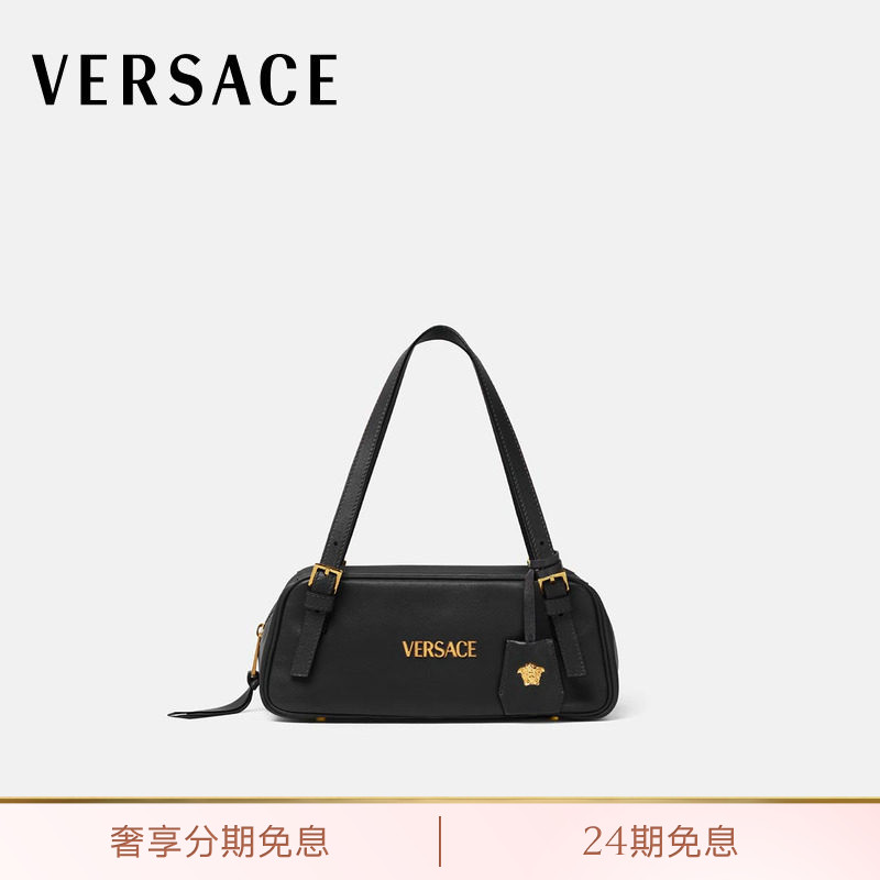 【送礼】VERSACE/范思哲 女士Versace Tag保龄球单肩包