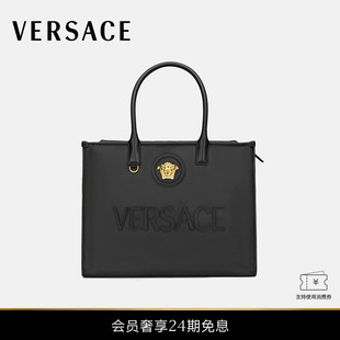 女士La 范思哲 VERSACE Medusa大号皮革托特包 新品