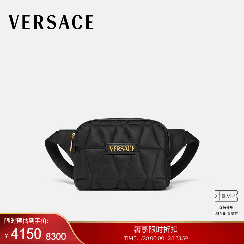 【季末优惠】VERSACE/范思哲 男士Versace Myth绗缝腰包,箱包皮具/热销女包/男包,男士包袋,淘宝优惠券,粉丝福利购,淘宝优惠卷