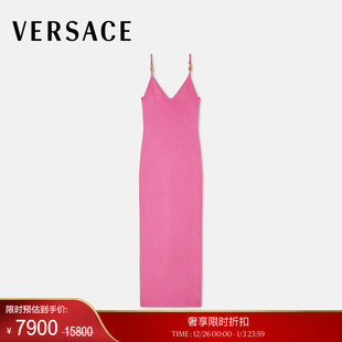 季 女士Safety 末优惠 范思哲 Pin针织吊带迷笛连衣裙 VERSACE