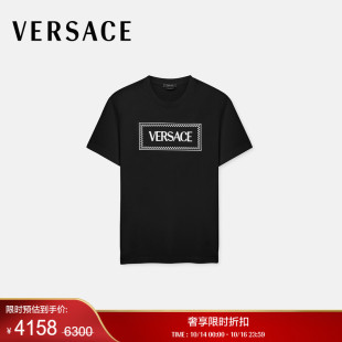 VERSACE 末优惠 范思哲 男士 T恤 刺绣Logo 季