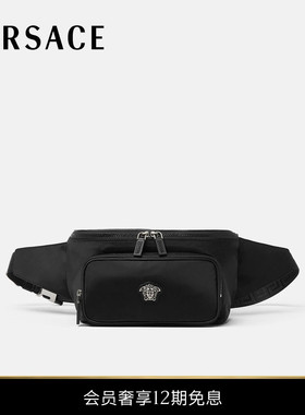 【12期免息】VERSACE/范思哲 男士La Medusa锦纶腰包