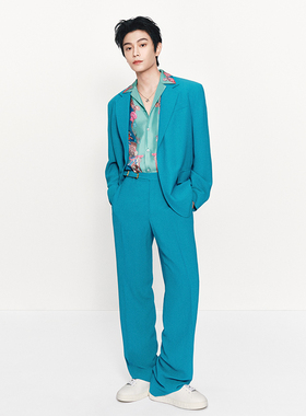 【季末优惠】VERSACE/范思哲 男士Coral Theatre真丝衬衫