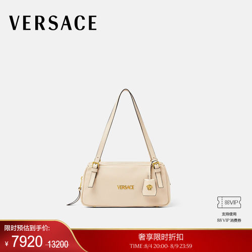 【季末优惠】VERSACE/范思哲 女士Versace Tag大号保龄球包