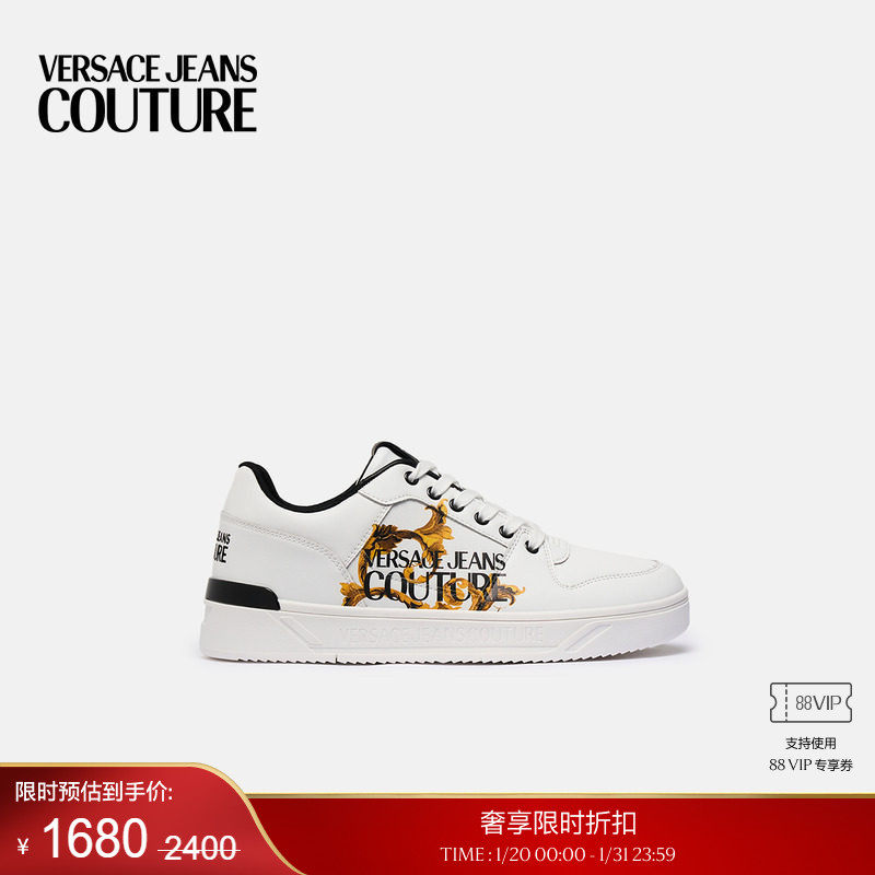 【季末优惠】VERSACE JEANS COUTURE 男士休闲鞋,流行男鞋,时尚休闲鞋,淘宝优惠券,粉丝福利购,淘宝优惠卷