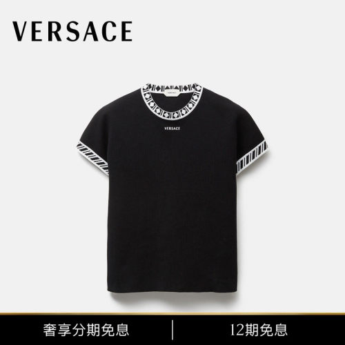 【秋冬新品】VERSACE/范思哲 男士棉质针织T恤
