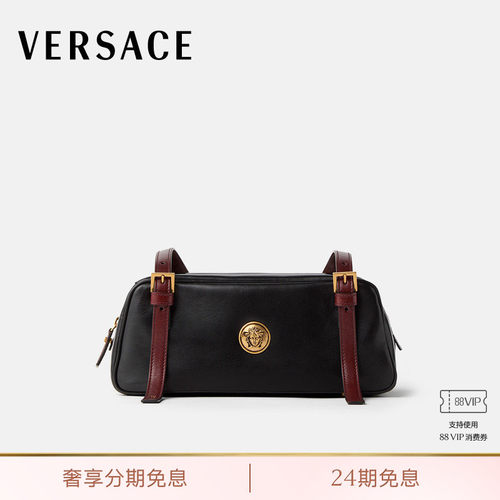 【送礼】VERSACE/范思哲 女士Emblème保龄球包