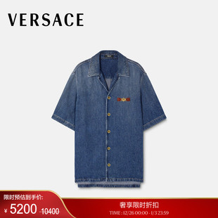 VERSACE 末优惠 范思哲 男士 Biggie丹宁衬衫 Medusa 季