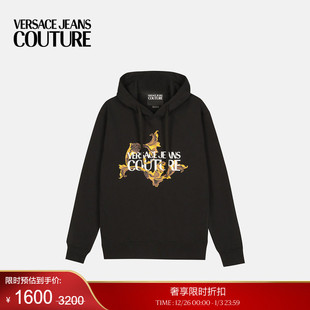 VERSACE 末优惠 JEANS COUTURE Barocco连帽衫 Porcelain 季