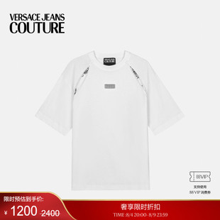 【季末优惠】VERSACE JEANS COUTURE Outline Barocco休闲版T恤