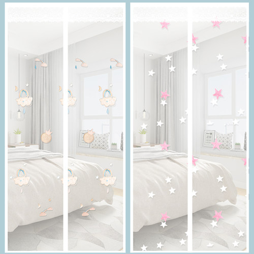 新款高档魔术贴防蚊门帘磁性夏季