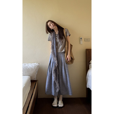 HellEat清爽蓝紫调格子