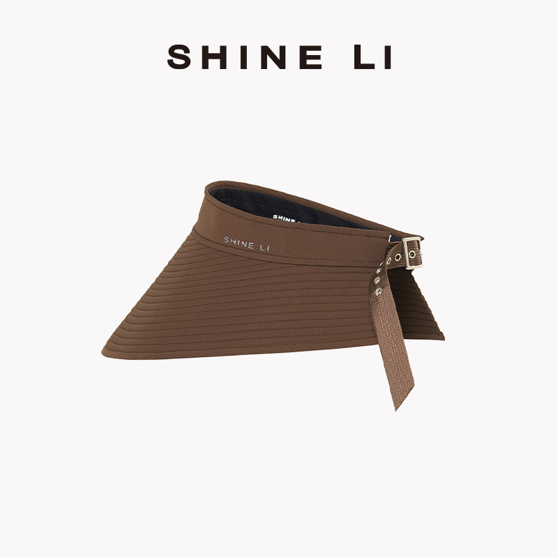 SHINE LI李姗【尼龙系列】logo中檐空顶帽 夏季出游防晒遮阳度假