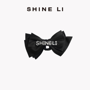 SHINE 摩登假日系列 闪钻logo蝴蝶结发抓 出游度假 LI李姗