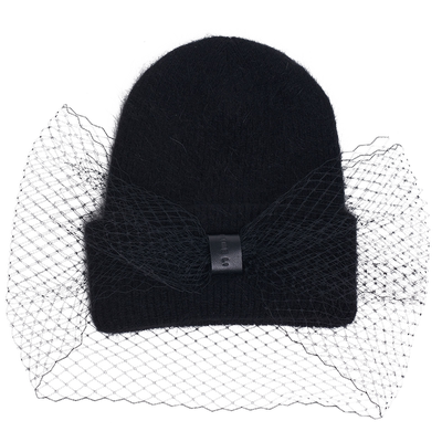 针织帽ShineLi女网纱冬季