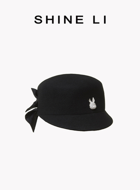 SHINE LI李姗 蝴蝶结ROBO棒球帽 设计师新款帽子女秋冬季时尚新品