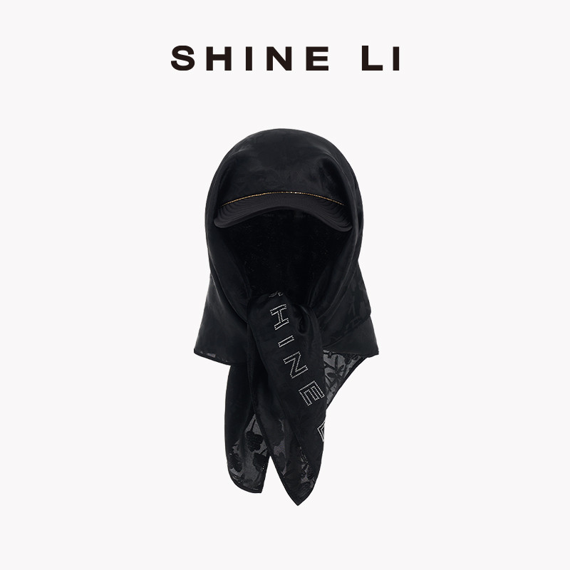 SHINE LI 李姗 【早秋提花系列】闪钻织锦头巾帽
