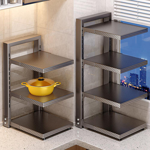 厨房锅具收纳架多功能置物架家用橱柜内分层架下水槽多层放锅架子