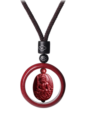 朱砂本命佛吊坠男女转运珠项链