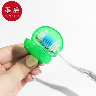 牙刷收纳夹A1zdq001-牙刷收纳夹子旅行用品牙刷套便携牙刷盒盖子