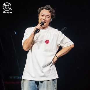 陈奕迅巡演同款卡通头像短袖T恤男女夏季宽松纯棉应援服百搭上衣
