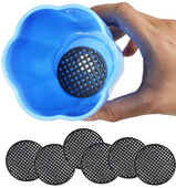 多肉植物花盆垫片透气塑料防漏土垫子陶盆紫砂盆陶瓷盆景防虫网格