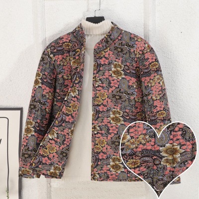 德国进口驼绒棉袄女中老年人加厚