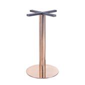 厂家桌腿西餐厅餐桌脚五金配件加厚不锈钢吧台圆底桌脚支架