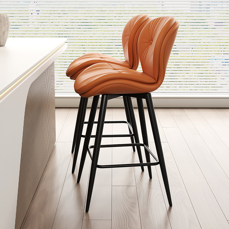 吧台椅工业风简约吧台凳北欧高脚凳铁艺酒吧椅美式轻奢高凳子复古