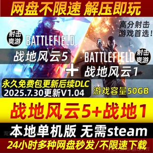 战地5送1战地风云5 BF5+1中文版 送修改器 PC电脑单机游戏免Steam