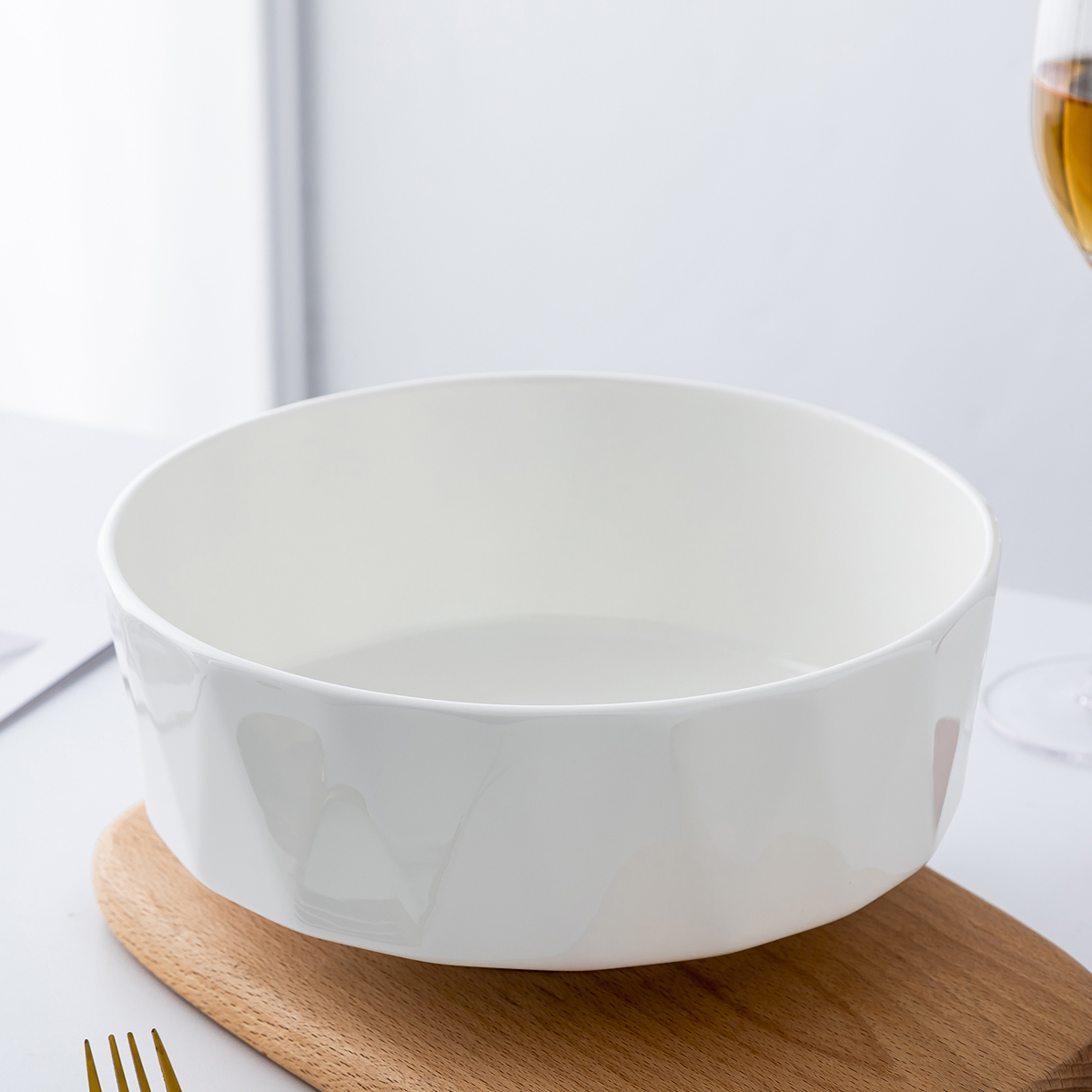 汤碗骨瓷北欧陶瓷碗大容量