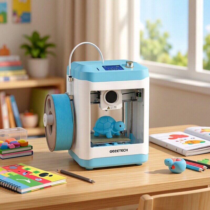 GEEETECH捷泰技术 儿童新年礼物3D打印机 家用桌面级高精度静音免调平AI教育DIY模型 APP新手玩具三D打印机
