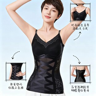 5515 懂小姐同款新款透气薄款收腹收腰美体塑性背心夏天女士薄款