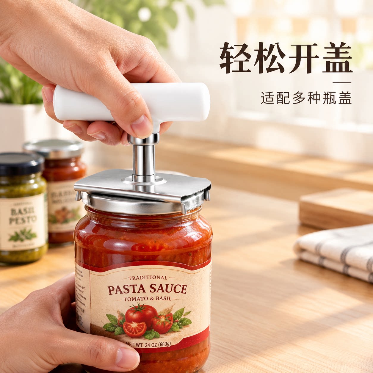 不锈钢开瓶器家用多功能开罐器